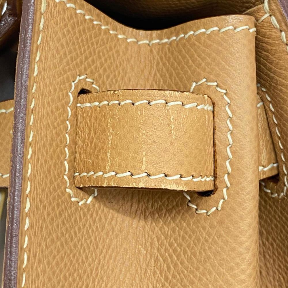 Hermes handbag Kelly 28 E stamp Cushvel natural ladies - Picture 9 of 15